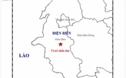 Xảy ra động đất 3,2 độ richter vào lúc rạng sáng nay tại Điên Biên
