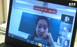Trường THCS Trần Phú: Thầy trò hào hứng dạy và học online