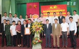 Đông Hưng: Công bố nghị quyết của Ủy ban Thường vụ Quốc hội về việc sắp xếp các đơn vị hành chính cấp xã