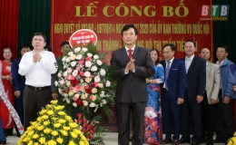 Tiền Hải: Công bố Nghị quyết số 892/NQ-UBTVQH14 về việc sắp xếp các đơn vị hành chính cấp xã