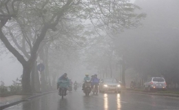 Bắc Bộ mưa phùn và sương mù