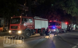 Cháy cửa hàng tạp hóa trên đường Lê Quý Đôn