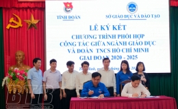 Lễ ký kết chương trình phối hợp công tác giữa ngành Giáo dục và Đoàn TNCS Hồ Chí Minh giai đoạn 2020-2025