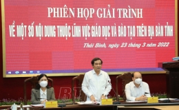 Giải trình về một số nội dung thuộc lĩnh vực giáo dục và đào tạo