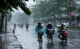 Không khí lạnh gây mưa to ở Bắc Bộ và Bắc Trung Bộ