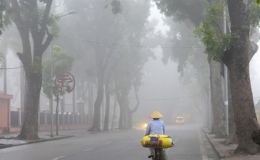 Bắc Bộ sáng sớm có sương mù rải rác