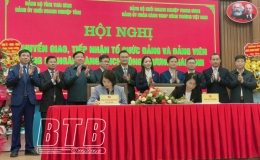 Chuyển giao, tiếp nhận tổ chức đảng và đảng viên Đảng bộ Vietinbank chi nhánh Thái Bình