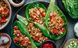 Món xà lách cuốn thanh đạm