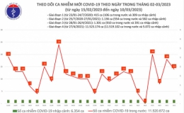 Ngày 10/3: Thêm 14 ca mắc COVID-19 mới