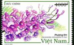 Phát hành bộ tem “Phượng tím”