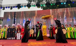 Đến hội làng Diềm, nhớ về Thủy tổ quan họ