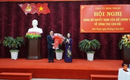 Đồng chí Nguyễn Hoài Anh giữ chức Bí thư Tỉnh ủy Bình Thuận