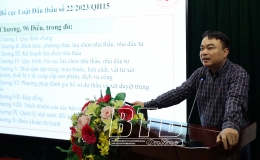 Hội nghị triển khai các văn bản quy định về đấu thầu mua sắm