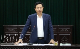 Kiểm tra công tác tổ chức triển khai thực hiện sắp xếp đơn vị hành chính cấp xã tại huyện Đông Hưng