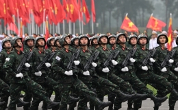 Kiểm tra huấn luyện diễu binh, diễu hành kỷ niệm 70 năm Chiến thắng Điện Biên Phủ