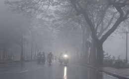 Miền Bắc nồm ẩm, mưa phùn, sương mù