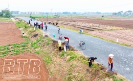 Quỳnh Phụ: Hỗ trợ mỗi xã, thị trấn 30 triệu đồng thực hiện công tác vệ sinh môi trường