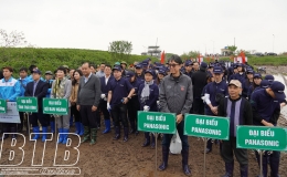 10.000 cây xanh được trồng tại khu bảo tồn thiên nhiên đất ngập nước huyện Thái Thụy
