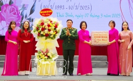 Bộ Chỉ huy Quân sự tỉnh: Gặp mặt kỷ niệm 115 năm ngày Quốc tế phụ nữ