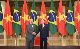 Chủ tịch Quốc hội Trần Thanh Mẫn hội kiến Tổng thống Brazil Luiz Inácio Lula da Silva