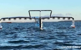 Tàu biển kết hợp máy bay điện lần đầu thử nghiệm chở người