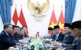 Tổng Bí thư Tô Lâm hội đàm với Tổng thống Indonesia Prabowo Subianto