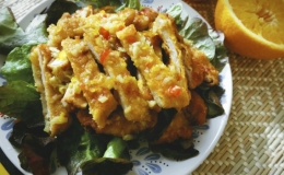 Thịt chiên giòn sốt cam