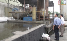 Sở Tài nguyên và Môi trường kiểm tra việc xử lý nước thải tại Nhà máy xử lý rác thành phố