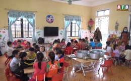 Hưng Hà đảm bảo vệ sinh an toàn thực phẩm bữa ăn bán trú