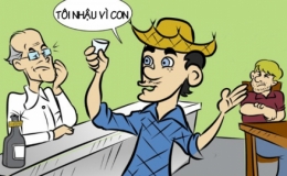 Uống bia để tiết kiệm nuôi con