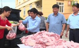 Quỳnh Phụ phấn đấu tiêu thụ 42 tấn thịt lợn an toàn