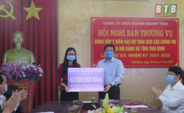 Lấy ý kiến góp ý vào dự thảo Báo cáo chính trị của Ban Chấp hành Đảng bộ tỉnh