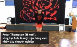 Chàng trai xô đổ 5 kỷ lục thế giới về bộ môn nhảy dây
