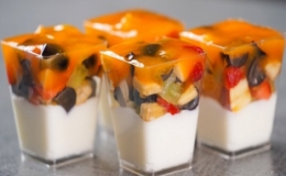 Công thức pudding hoa quả tươi dễ làm