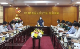 UBND tỉnh họp nghe Sở Y tế đề xuất triển khai một số biện pháp phòng, chống dịch Covid-19