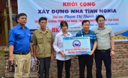 Khởi công xây nhà tình nghĩa cho gia đình học sinh cận nghèo