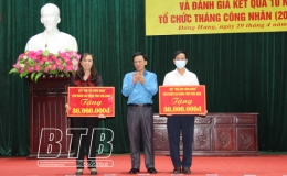 Liên đoàn Lao động huyện Đông Hưng: Phát động tháng công nhân năm 2021