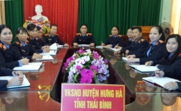 Viện Kiểm sát nhân dân huyện Hưng Hà: Tiếp nhận 30 tin tố giác, tin báo tội phạm