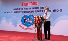 Gần 200 trẻ từ 5 - dưới 12 tuổi đầu tiên ở Việt Nam tiêm vaccine phòng COVID-19