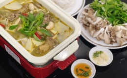 Lẩu gà lá é - món ngon dễ làm