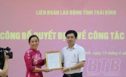 Trao quyết định công nhận kết quả bầu bổ sung chức danh Phó Chủ tịch LĐLĐ tỉnh