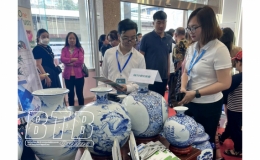 Các sản phẩm chủ lực của Thái Bình thu hút sự quan tâm của nhiều doanh nghiệp nước ngoài tại Hội chợ VietNam Expo 2023