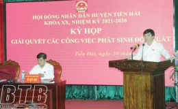 HĐND huyện Tiền Hải: Thảo luận 11 tờ trình, báo cáo của UBND huyện về đồ án quy hoạch chung đô thị mới Đông Minh