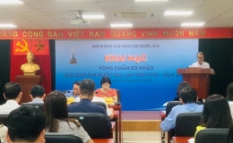1.827 tác phẩm đủ điều kiện tham gia Vòng sơ khảo Giải Báo chí quốc gia lần thứ XVIII-năm 2023