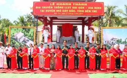 Bộ tư lệnh TP Hồ Chí Minh khánh thành bia truyền thống lực lượng Sài Gòn - Gia Định tại Bến Tre