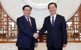 Chủ tịch Quốc hội Vương Đình Huệ tiếp Bí thư Tỉnh ủy Vân Nam, Trung Quốc Vương Ninh