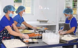 Mô hình bếp ăn một chiều trong tổ chức nuôi ăn bán trú