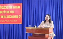 Quyền Chủ tịch nước Võ Thị Ánh Xuân tiếp xúc cử tri tại tỉnh An Giang
