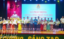 Quỳnh Phụ: Phát động tháng công nhân năm 2024