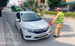 Thái Thụy: Xử lý 438 trường hợp vi phạm trật tự an toàn giao thông